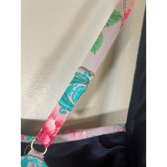Johny Was Floral Tank Swim XL One Piece Japer Tropical Resort Vacation Preppy - Picture 10 of 15